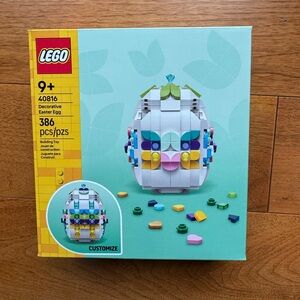 Lego Decorative Easter Egg Build Set - White, Pink, Blue, Yellow, Green, Purple